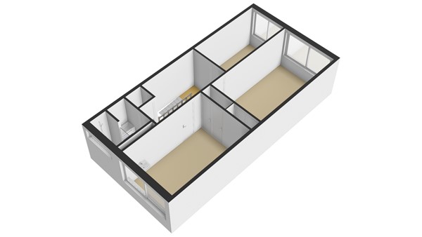 Da Costastraat 60, 2951 XB Alblasserdam - Plattegrond 1E - 3D - Da Costastraat 60 te Alblasserdam.jpg