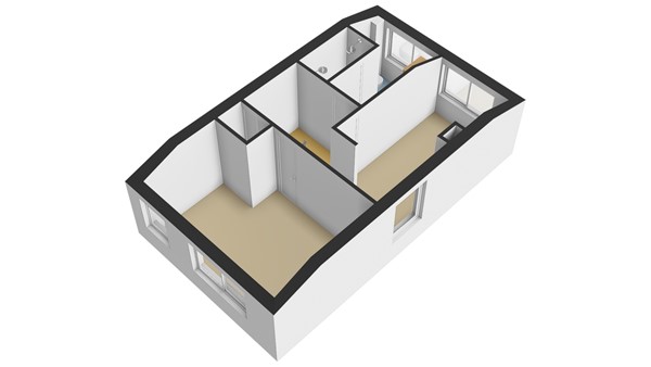 Reederijstraat 25, 2951 AL Alblasserdam - Plattegrond 1E - 3D - Reederijstraat 25 te A.jpg
