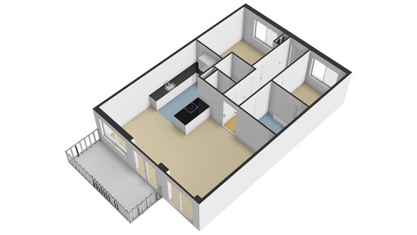 Anjerstraat 43, 2951 BA Alblasserdam - Plattegrond APP - 3D - Anjerstraat 43 te Alblasserdam.jpg
