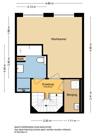 Oost Kinderdijk 233, 2953 CL Alblasserdam - Plattegrond EV - 2D - Oost Kinderdijk 233 te Alblasserdam.jpg