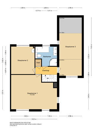 Ridderspoorhof 11, 3355 BG Papendrecht - Plattegrond 1E - 2D - Ridderspoorhof 11 te Papendrecht.jpg