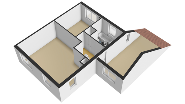 Ridderspoorhof 11, 3355 BG Papendrecht - Plattegrond 1E - 3D - Ridderspoorhof 11 te Papendrecht.jpg