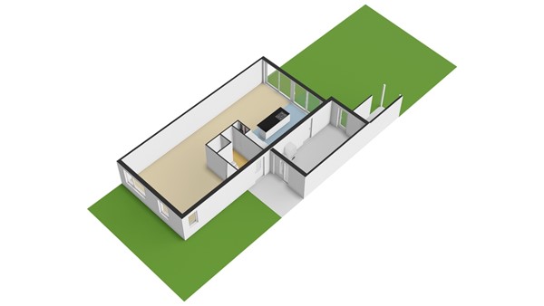 Ridderspoorhof 11, 3355 BG Papendrecht - Plattegrond perceel - 3D - Ridderspoorhof 11 te Papendrecht.jpg