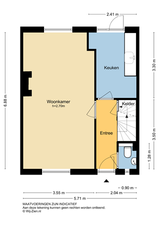 Noachstraat 14, 2951 AG Alblasserdam - Plattegrond BG - 2D - Noachstraat 14 te Alblasserdam.jpg