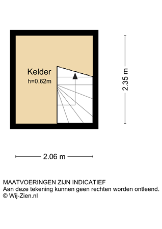 Noachstraat 14, 2951 AG Alblasserdam - Plattegrond KL - 2D - Noachstraat 14 te Alblasserdam.jpg