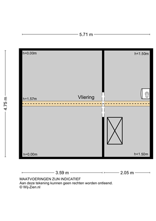 Noachstraat 14, 2951 AG Alblasserdam - Plattegrond VL - 2D - Noachstraat 14 te Alblasserdam.jpg