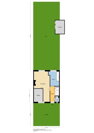 Noachstraat 14, 2951 AG Alblasserdam - Plattegrond perceel - 2D - Noachstraat 14 te Alblasserdam.jpg