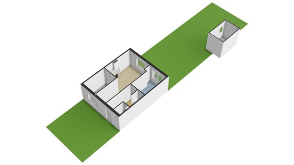 Noachstraat 14, 2951 AG Alblasserdam - Plattegrond perceel - 3D - Noachstraat 14 te Alblasserdam.jpg