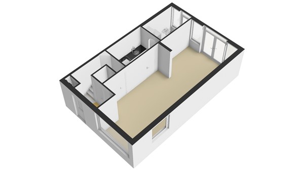 Treubstraat 13, 2953 AR Alblasserdam - Plattegrond BG - 3D - Treubstraat 13 te Alblasserdam.jpg