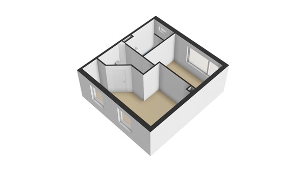 Treubstraat 13, 2953 AR Alblasserdam - Plattegrond 1E - 3D - Treubstraat 13 te Alblasserdam.jpg