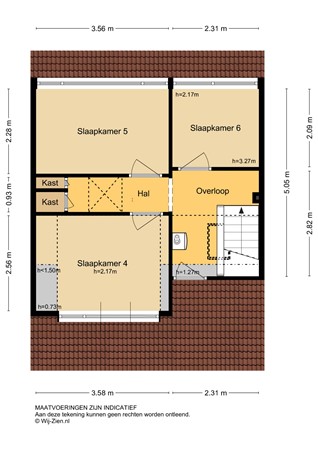 Vondellaan 126, 3351 HG Papendrecht - Plattegrond 2E - 2D - Vondellaan 126 te Papendrecht.jpg