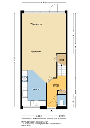 Ambachtsweer 13, 3363 JA Sliedrecht - Plattegrond BG - 2D - Ambachtsweer 13 te Sliedrecht.jpg