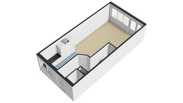 Ambachtsweer 13, 3363 JA Sliedrecht - Plattegrond BG - 3D - Ambachtsweer 13 te Sliedrecht.jpg