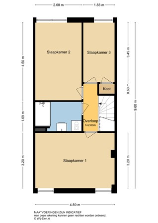 Ambachtsweer 13, 3363 JA Sliedrecht - Plattegrond 1E - 2D - Ambachtsweer 13 te Sliedrecht.jpg