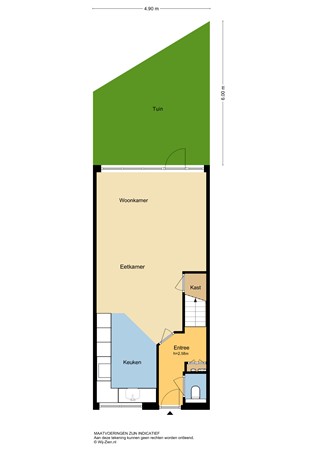 Ambachtsweer 13, 3363 JA Sliedrecht - Plattegrond perceel - 2D - Ambachtsweer 13 te Sliedrecht.jpg