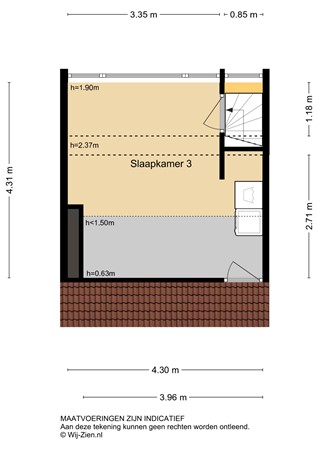 Wilde Woutstraat 10, 2951 VV Alblasserdam - Plattegrond 2E - 2D - Wilde Woutstraat 10 te Alblasserdam.jpg
