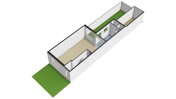 Wilde Woutstraat 10, 2951 VV Alblasserdam - Perceelplattegrond - 3D - Wilde Woutstraat 10 te Alblasserdam.jpg