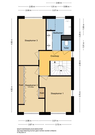 Raapzaadhof 2A, 2952 EG Alblasserdam - Plattegrond 1E - 2D - Raapzaadhof 2-A te Alblasserdam.jpg