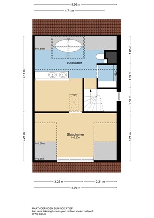 Raapzaadhof 2A, 2952 EG Alblasserdam - Plattegrond 2E - 2D - Raapzaadhof 2-A te Alblasserdam.jpg
