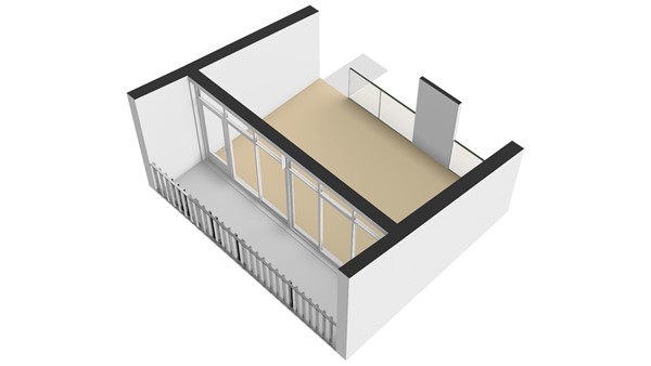Tinbergenplantsoen 16, 3356 BZ Papendrecht - Plattegrond VD - 3D - Tinbergenplantsoen 16 te Papendrecht.jpg