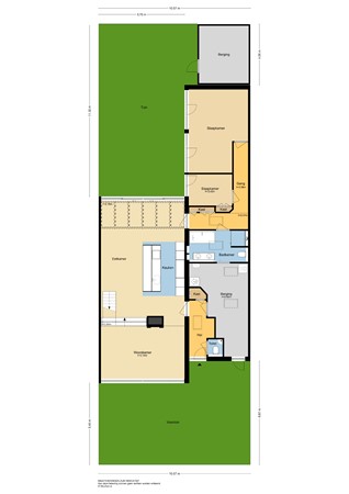 Tinbergenplantsoen 16, 3356 BZ Papendrecht - Plattegrond perceel - 2D - Tinbergenplantsoen 16 te Papendrecht.jpg