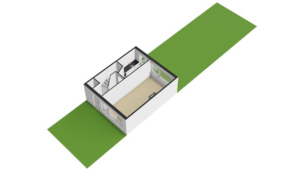 Patrijsstraat 24, 2953 EN Alblasserdam - Plattegrond perceel - 3D - Patrijsstraat 24 te Alblasserdam.jpg