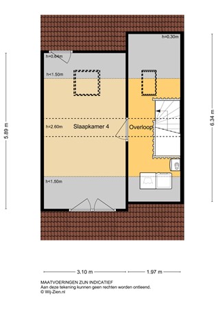 Schrijvertje 17, 2954 BG Alblasserdam - Plattegrond 2E - 2D - Schrijvertje 17 te Alblasserdam.jpg