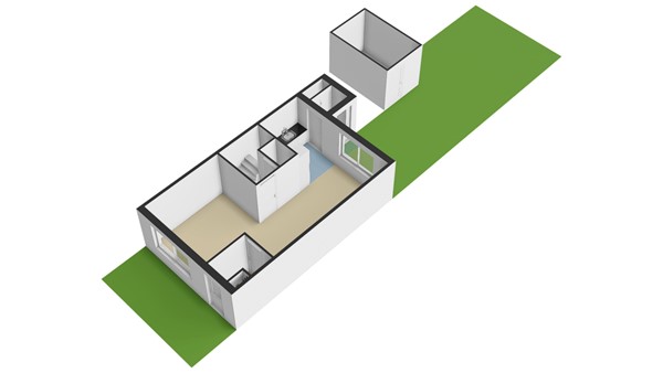 Ratelaar 15, 2954 ND Alblasserdam - Plattegrond Perceel - 3D - Ratelaar 15 te Alblasserdam.jpg