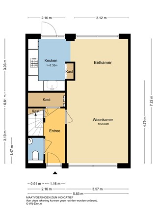 Putstraat 24, 2959 CA Streefkerk - Plattegrond BG - 2D - Putstraat 24 te Streefkerk.jpg