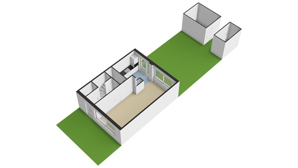 Putstraat 24, 2959 CA Streefkerk - Plattegrond Perceel - 3D - Putstraat 24 te Streefkerk.jpg