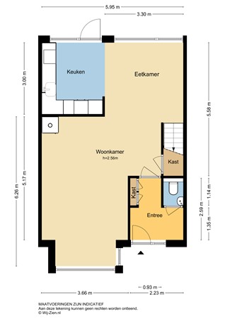 Bilderdijkstraat 44, 2951 TC Alblasserdam - Plattegrond BG - 2D - Bilderdijkstraat 44 te Alblasserdam.jpg