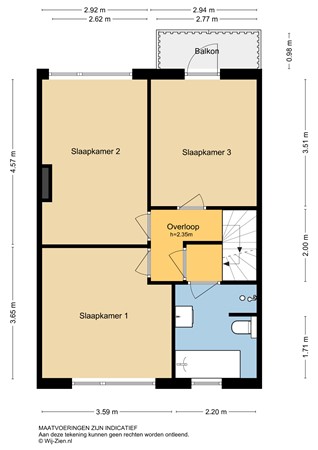 Bilderdijkstraat 44, 2951 TC Alblasserdam - Plattegrond 1E - 2D - Bilderdijkstraat 44 te Alblasserdam.jpg