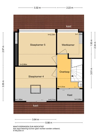 Bilderdijkstraat 44, 2951 TC Alblasserdam - Plattegrond 2E - 2D - Bilderdijkstraat 44 te Alblasserdam.jpg