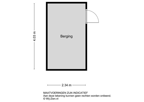 Bilderdijkstraat 44, 2951 TC Alblasserdam - Plattegrond berging - 2D - Bilderdijkstraat 44 te Alblasserdam.jpg