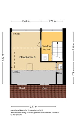 Cornelis Smitstraat 1, 2951 AB Alblasserdam - Plattegrond 2E - 2D - Cornelis Smitstraat 1 te Alblasserdam.jpg