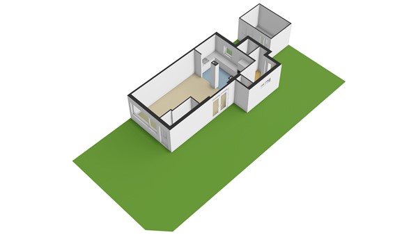 Cornelis Smitstraat 1, 2951 AB Alblasserdam - Plattegrond perceel - 3D - Cornelis Smitstraat 1 te Alblasserdam.jpg