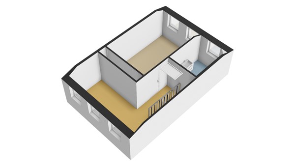 Batavierstraat 26, 2951 AA Alblasserdam - Plattegrond 1E - 3D - Batavierstraat 26 te Alblasserdam.jpg