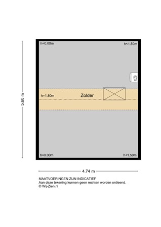 Batavierstraat 26, 2951 AA Alblasserdam - Plattegrond ZL - 2D - Batavierstraat 26 te Alblasserdam.jpg