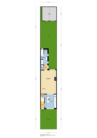 Reederijstraat 21, 2951 AL Alblasserdam - Plattegrond Perceel- 2D - Reederijstraat 21 te Alblasserdam.jpg