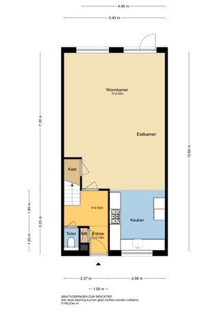 Aelbert Cuyplaan 73, 3343 DA Hendrik-Ido-Ambacht - Plattegrond BG - 2D - Aelbert Cuyplaan 73 te Hendrik-Ido-Ambacht.jpg