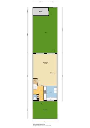 Aelbert Cuyplaan 73, 3343 DA Hendrik-Ido-Ambacht - Plattegrond perceel - 2D - Aelbert Cuyplaan 73 te Hendrik-Ido-Ambacht.jpg
