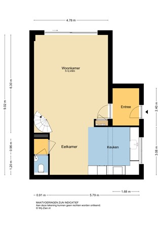Wilgenhof 350, 3355 PD Papendrecht - Plattegrond BG - 2D - Wilgenhof 350 te Papendrecht.jpg