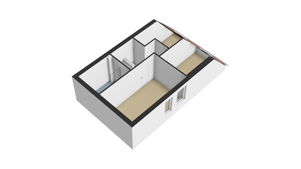 Wilgenhof 350, 3355 PD Papendrecht - Plattegrond 1E - 3D - Wilgenhof 350 te Papendrecht.jpg