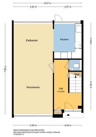 Erasmusplein 13, 3351 GG Papendrecht - Plattegrond BG - 2D - Erasmusplein 13 te Papendrecht.jpg