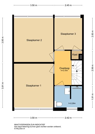 Erasmusplein 13, 3351 GG Papendrecht - Plattegrond 1E - 2D - Erasmusplein 13 te Papendrecht.jpg
