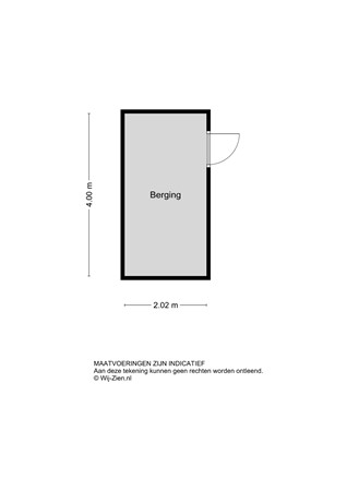 Erasmusplein 13, 3351 GG Papendrecht - Plattegrond berging - 2D - Erasmusplein 13 te Papendrecht.jpg