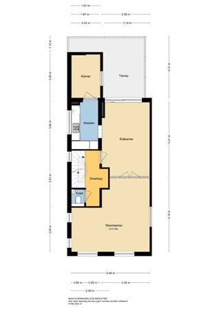 Dam 30, 2951 GB Alblasserdam - Plattegrond 1E - 2D - Dam 30 te Alblasserdam.jpg