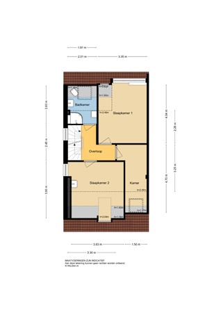 Dam 30, 2951 GB Alblasserdam - Plattegrond 2E - 2D - Dam 30 te Alblasserdam.jpg