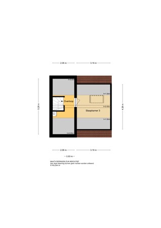 Dam 30, 2951 GB Alblasserdam - Plattegrond ZL - 2D - Dam 30 te Alblasserdam.jpg