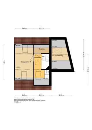 Hoogaarslaan 43, 2957 EK Nieuw-Lekkerland - Plattegrond 2E - 2D - Hoogaarslaan 43 te Nieuw-Lekkerland.jpg